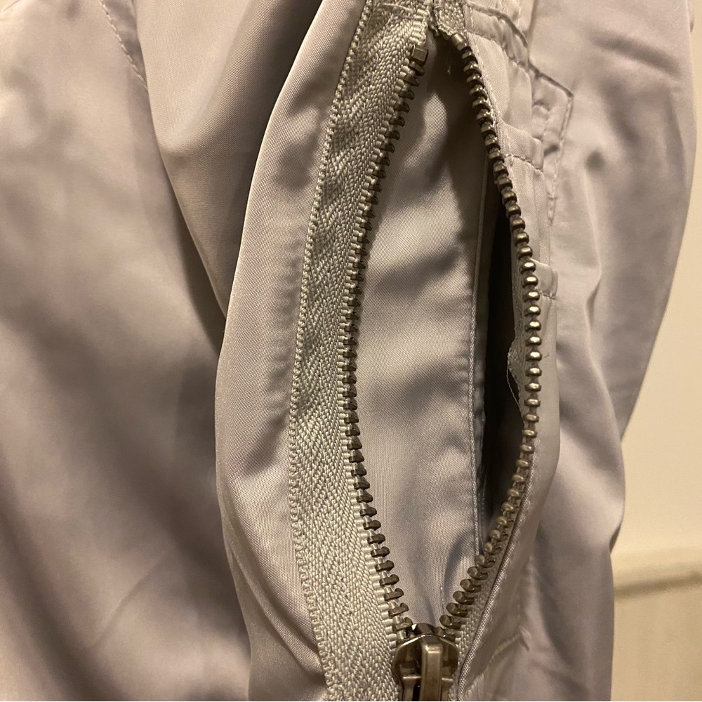Members Only Extra Small Silver Washer Satin Boyfriend Jacket - Picture 15 of 16
